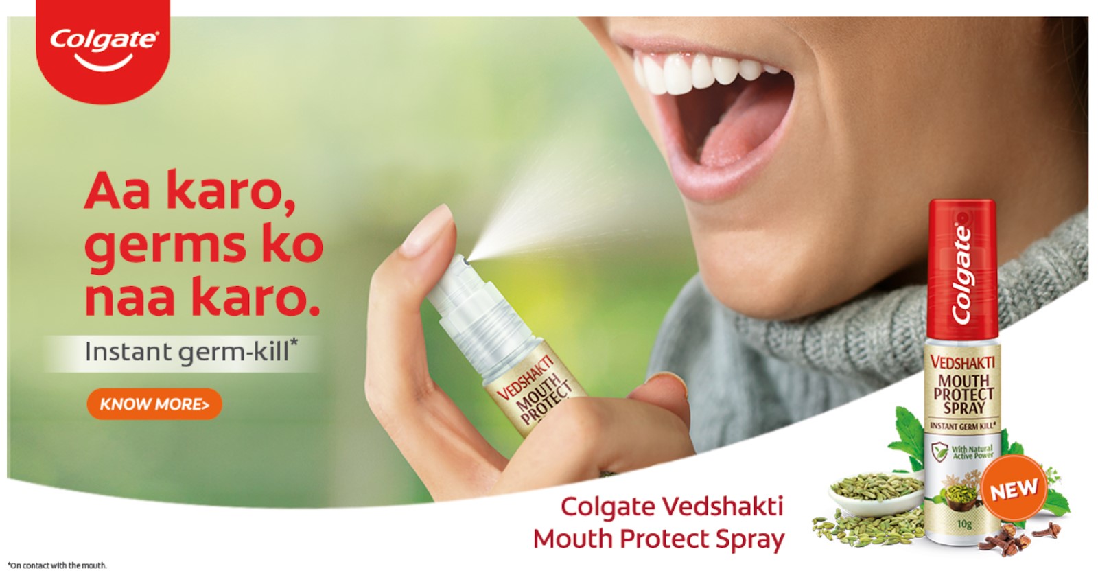 Colgate Vedshakti launches a first of its kind germ-kill Mouth Spray