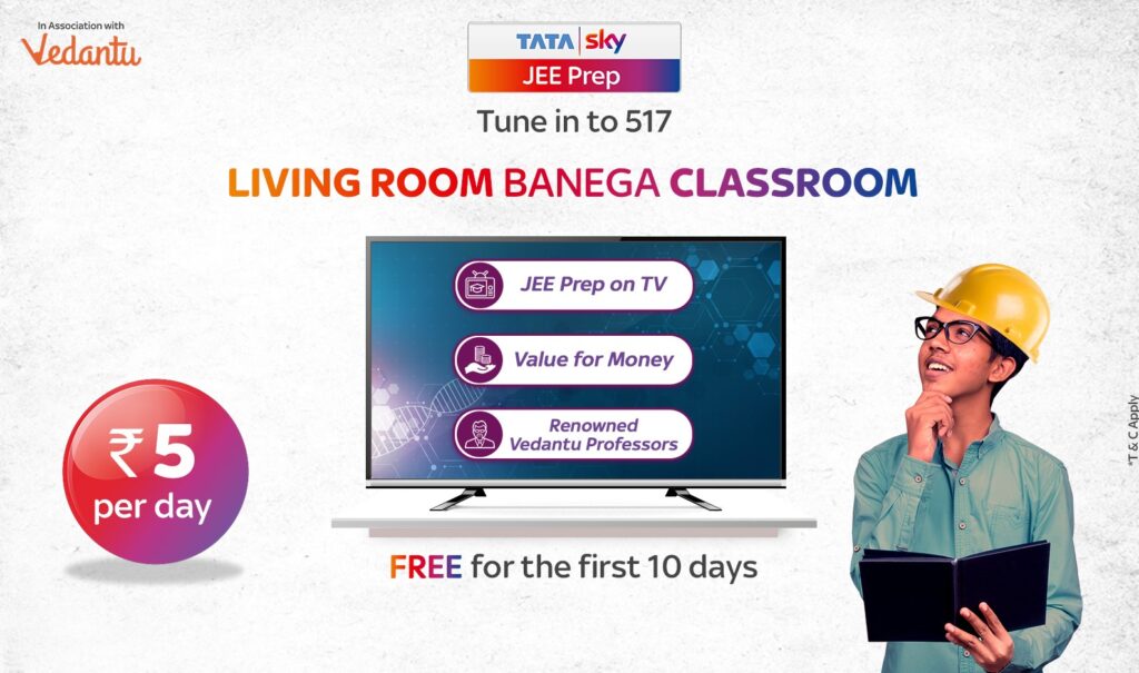 Tata Sky and Vedantu to empower JEE and NEET aspirants with affordable access to quality education on their TV screens 