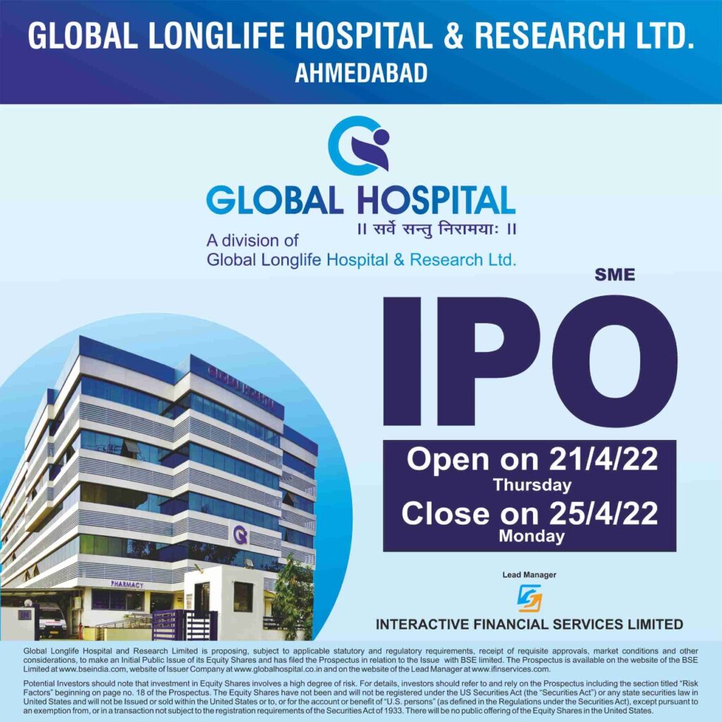 Global Longlife Hospital IPO issue closes on 25th April