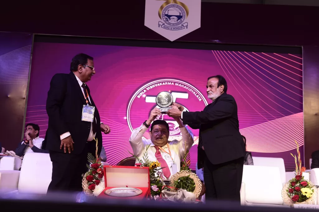 BVM Engineering College Confers Mr AM Naik with “BVM RATNA”